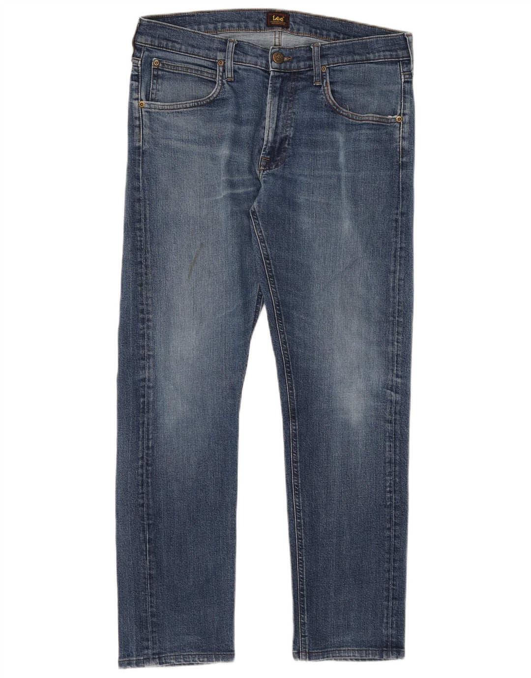 Lee Mens Daren Zip Fly Slim Jeans W32 L29 Azul Algodão