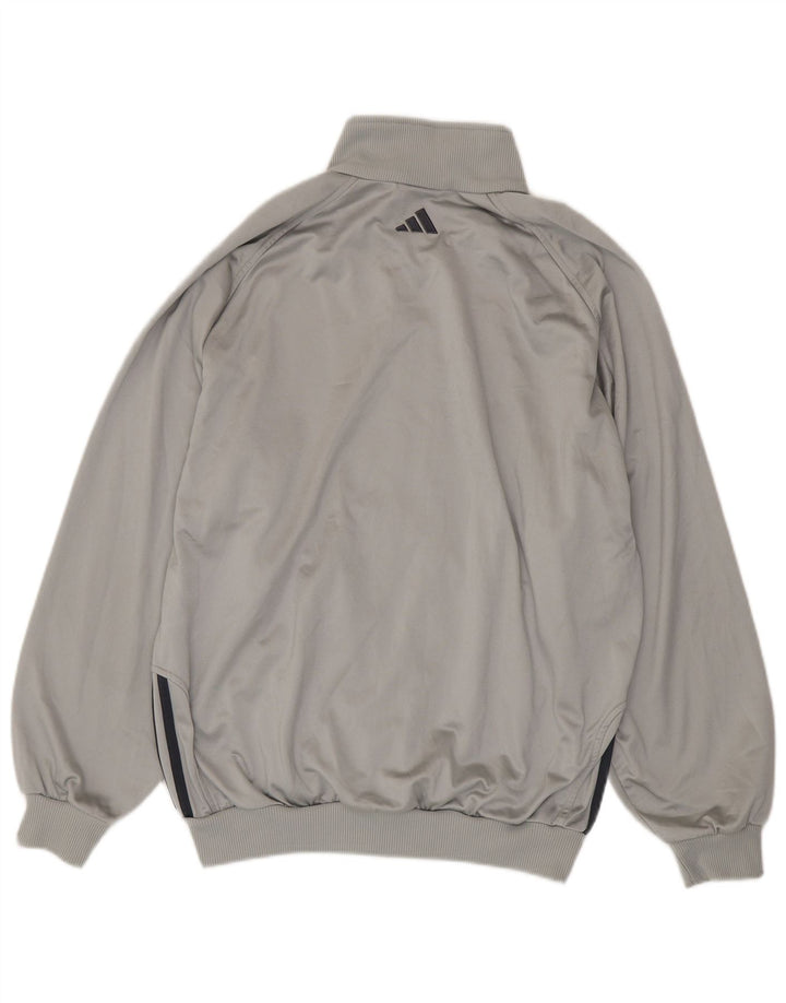 Adidas Mens Loose Fit Tracksuit Top Jacket UK 40/42 Médio Cinza Poliéster