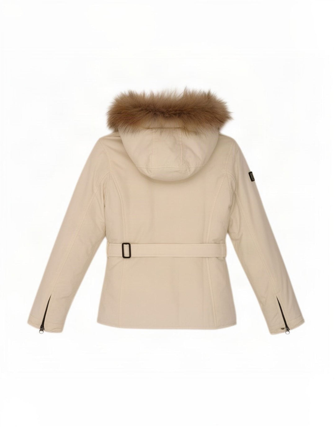 Jaqueta de chuva feminina com capuz Refrigiwear UK 10 pequena branca