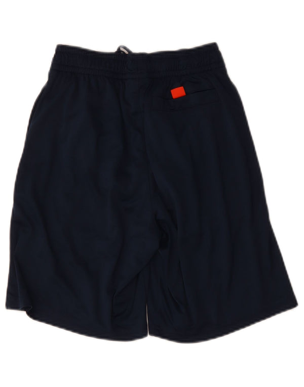 Shorts esportivos Adidas meninos 10-11 anos pequeno azul marinho poliéster