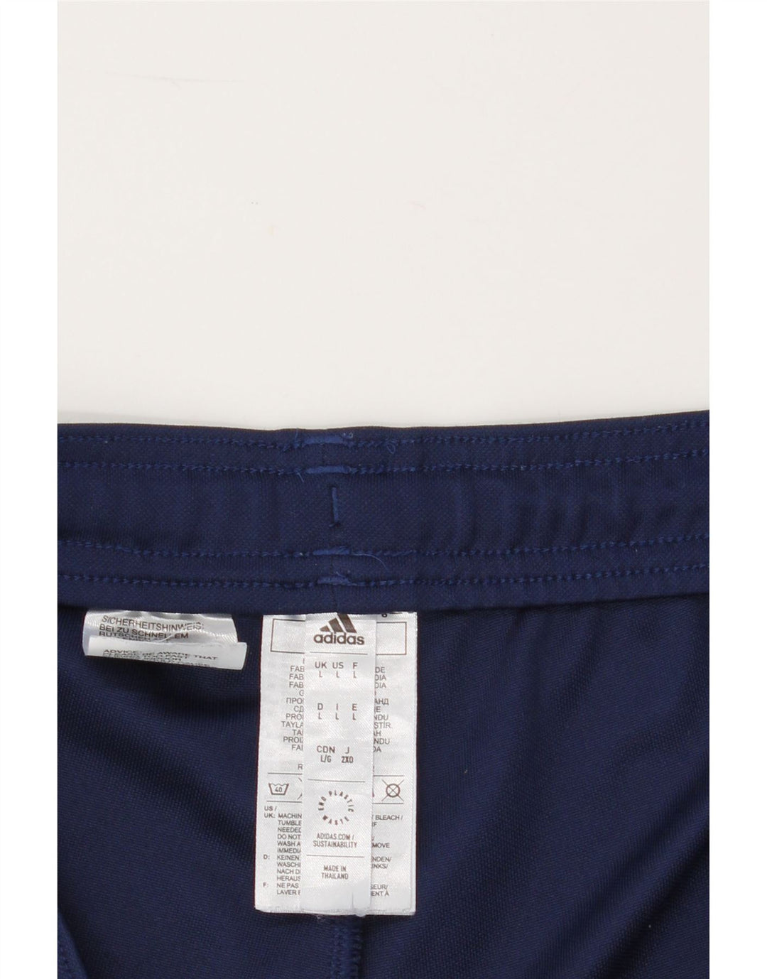 Calças de treino ADIDAS masculinas Aeroready grandes poliéster azul marinho