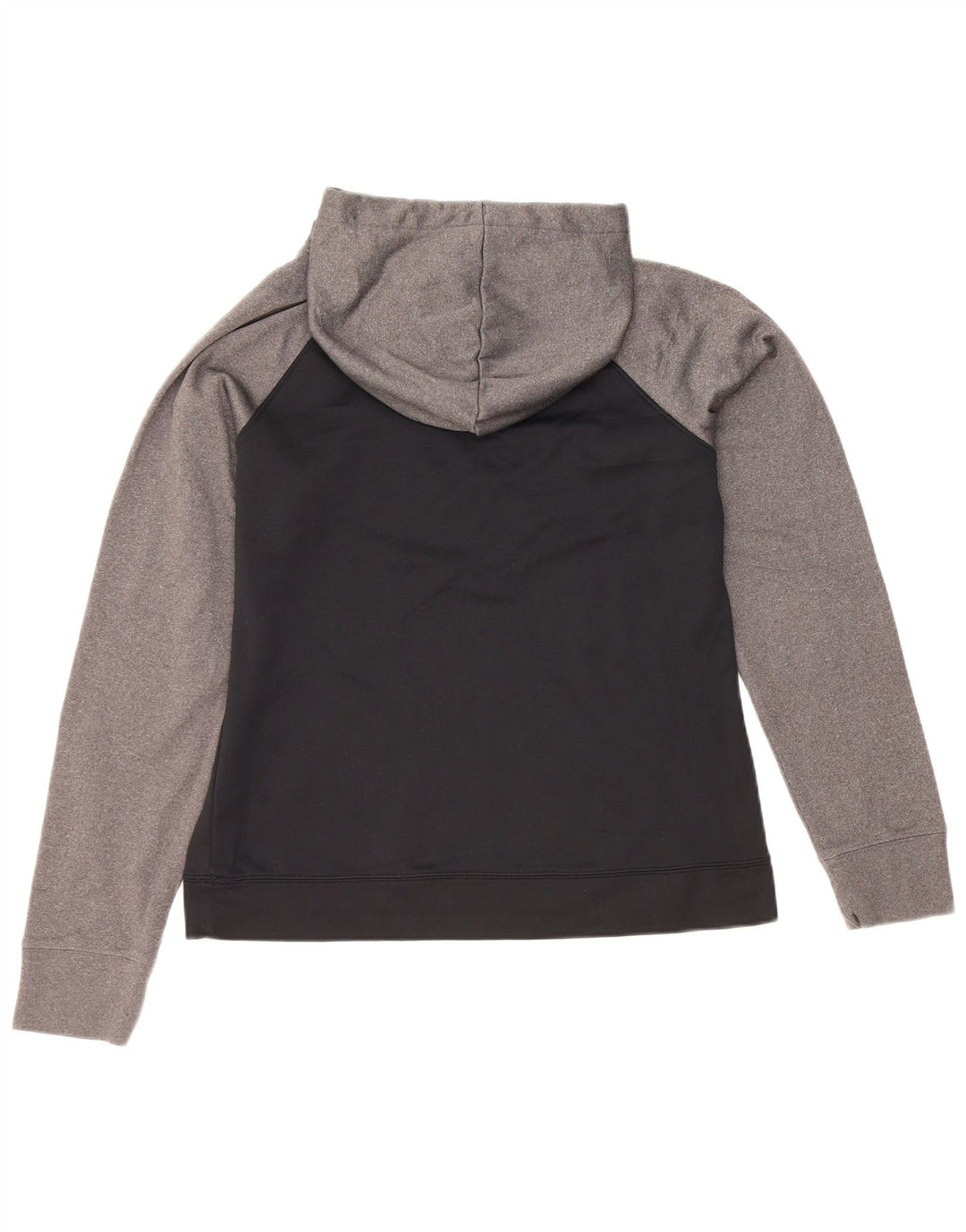 Under Armour feminino moletom com capuz UK 14 médio preto colorblock poliéster