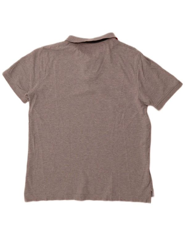 Camisa polo masculina TOMMY HILFIGER Slim Fit XL algodão cinza