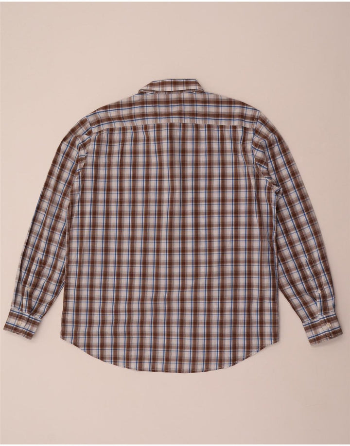 Camisa masculina CARRERA Regular Fit XL xadrez marrom