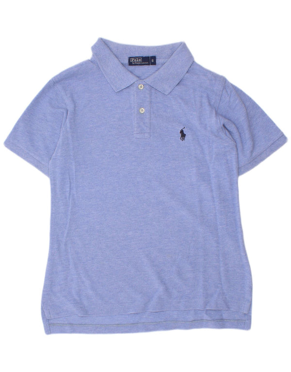 Camisa Polo Ralph Lauren Menino 5-6 Anos Azul Algodão