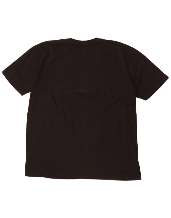 Camiseta gráfica masculina Hard Rock Cafe Las Vegas Top XL algodão preto