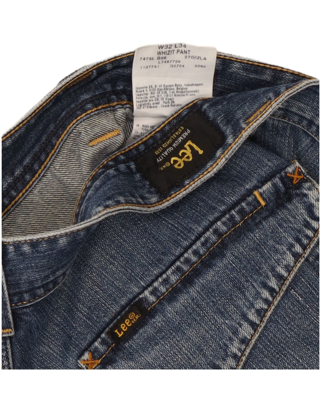 Shorts jeans LEE masculino Whizit W32 algodão azul médio