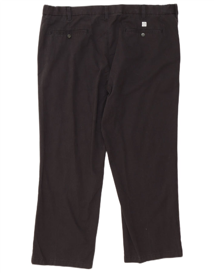 Calça chino masculina Marks & Spencer Blue Harbor Regular Fit W44 L29 preta