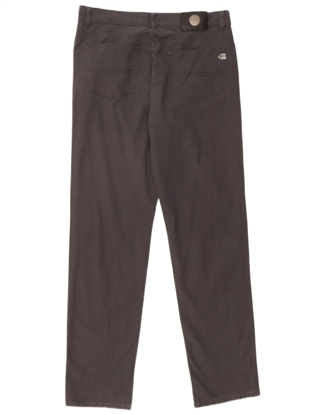 Calça masculina reta casual TRUSSARDI W35 L32 algodão cinza