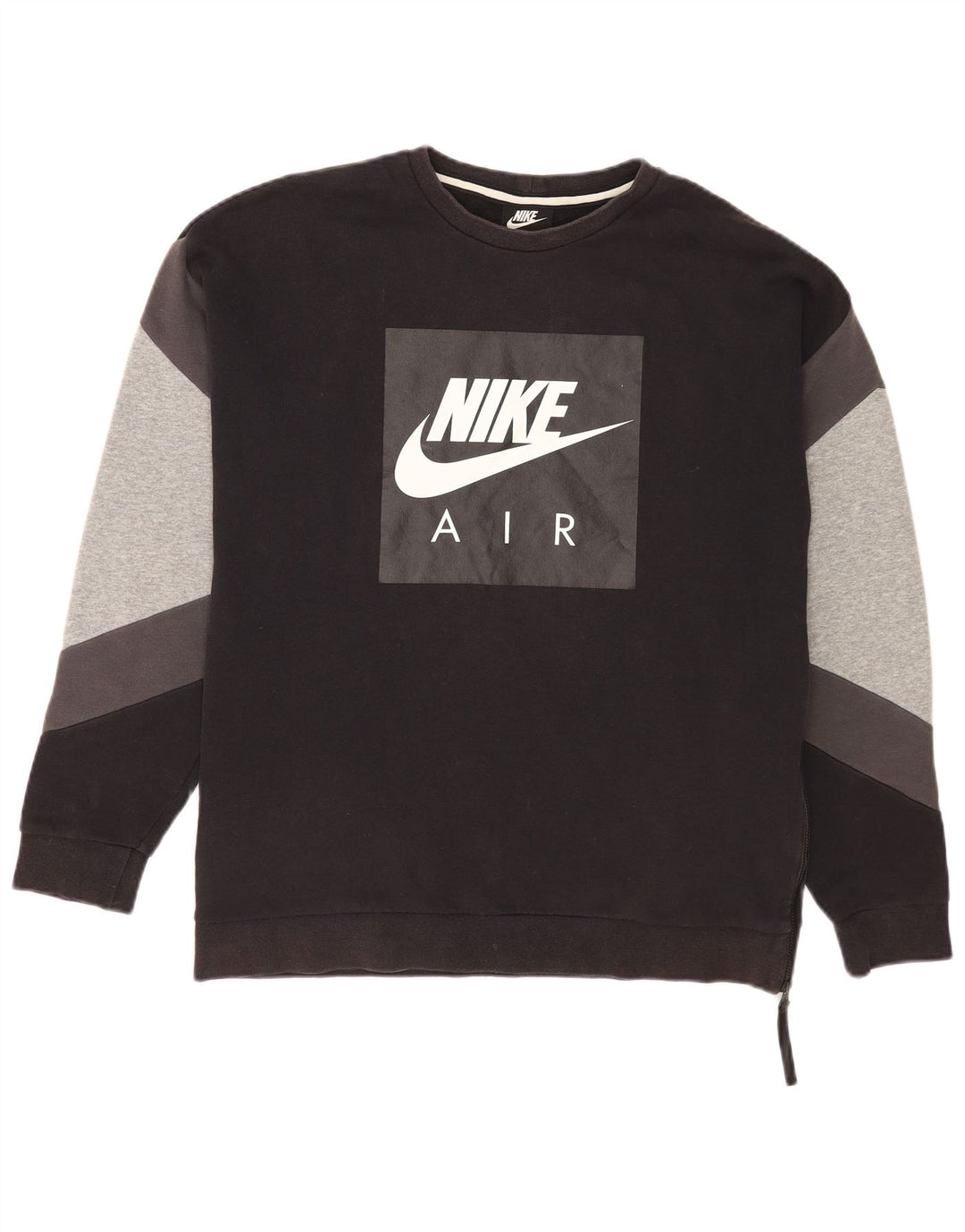 Moletom Nike Masculino Graphic Loose Fit Jumper Médio Preto Colorblock