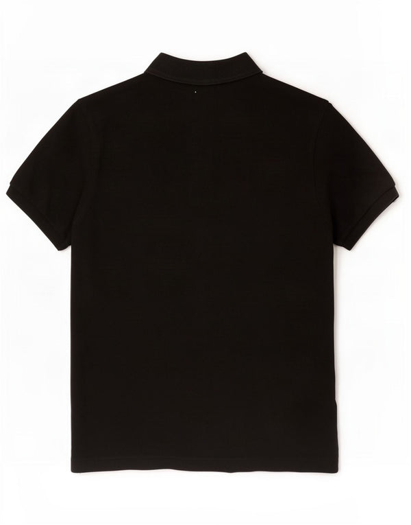 Camisa polo masculina Hugo Boss Slim Fit grande algodão colorido preto