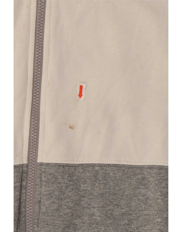 Nike Mens Tracksuit Top Jacket Pequeno Cinza Colorblock Algodão