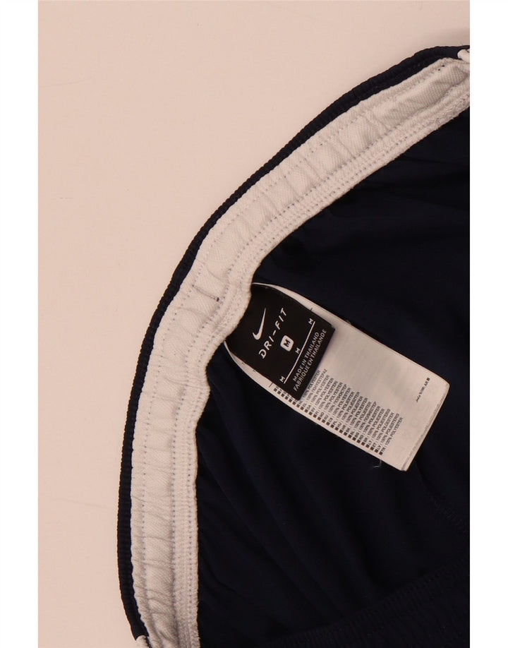 Calça de treino masculina Nike Dri Fit médio azul marinho colorblock poliéster