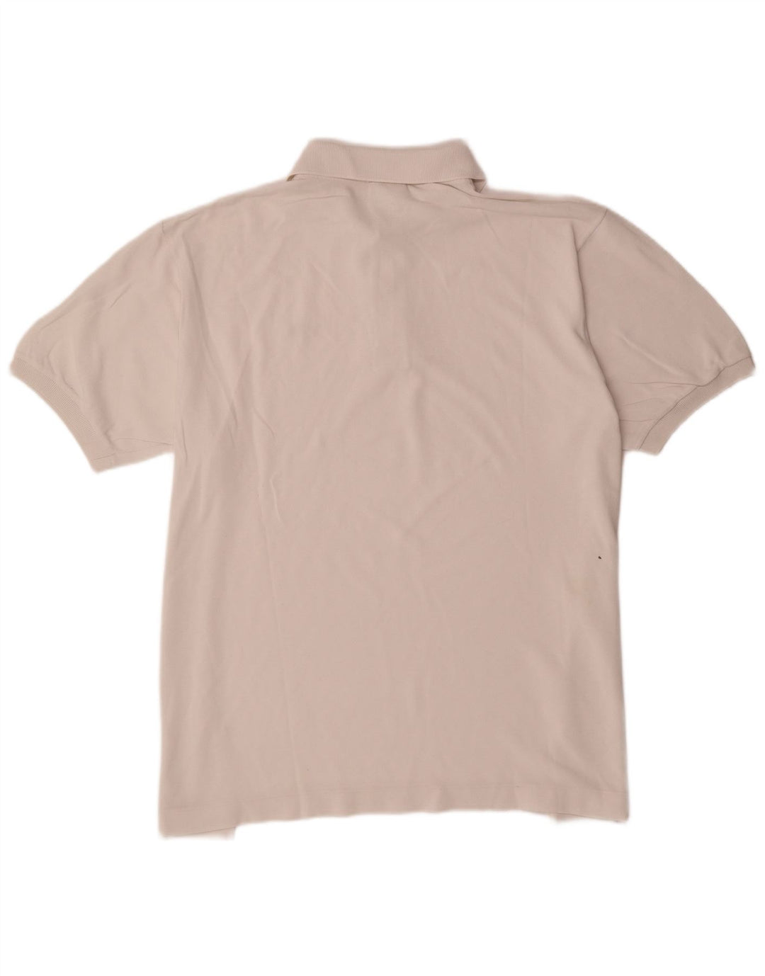 Camisa polo masculina Lacoste tamanho 7 2XL algodão branco