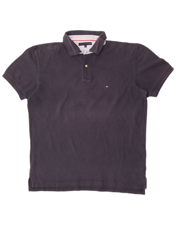Camisa polo masculina Tommy Hilfiger XL azul marinho algodão