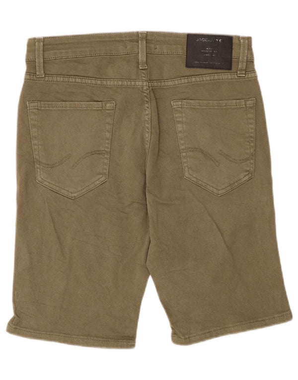 Shorts masculino Jack & Jones Regular Fit casual pequeno W29 algodão cáqui