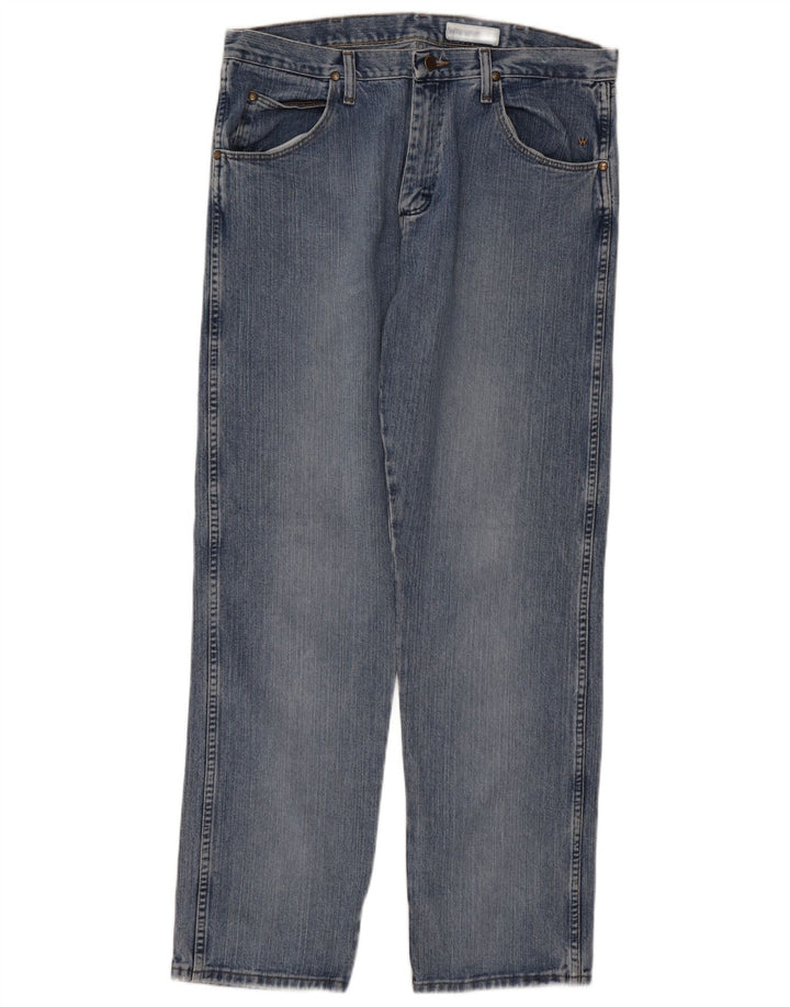 Jeans retos masculinos WRANGLER W34 L34 algodão azul