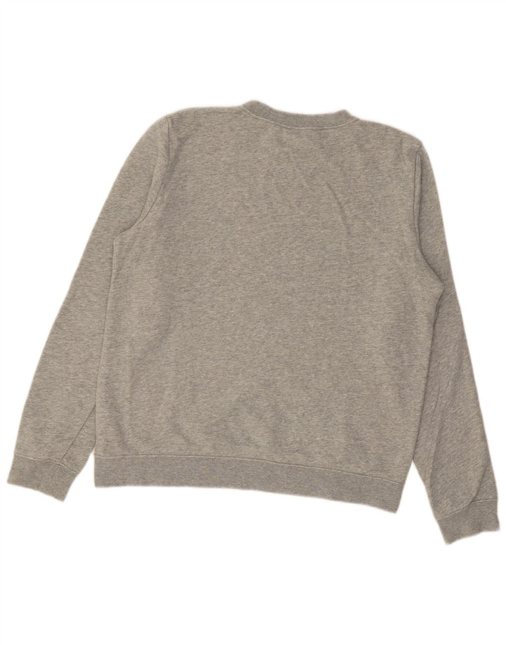 NIKE Mens Moletom Jumper Pequeno Algodão Cinza