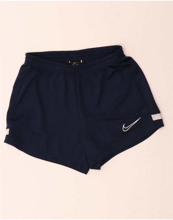 Shorts esportivos femininos NIKE Dri Fit UK 4 XS azul marinho