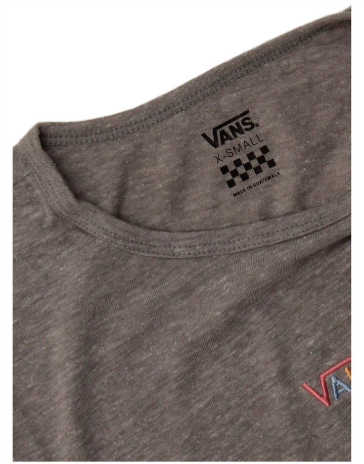 Camiseta feminina VANS UK 4 XS cinza manchada