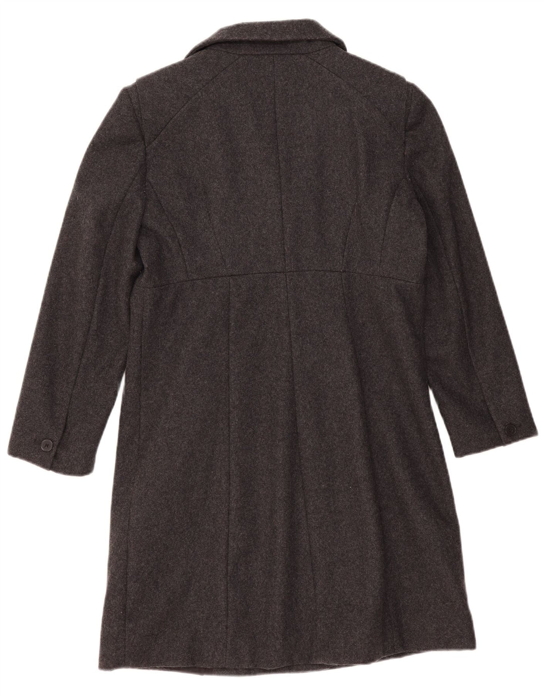 Casaco feminino Zara com peito duplo Reino Unido 16 grande lã cinza