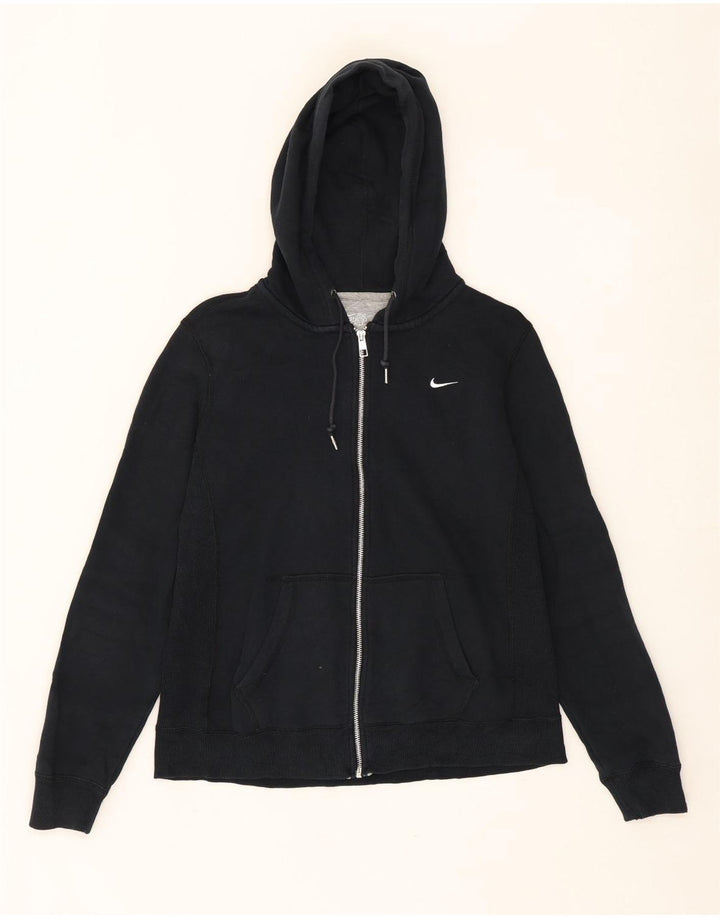 NIKE Womens Zip Hoodie Sweater UK 16 Large Black Cotton Vintage Nike and Second-Hand Nike from Messina Hembry 