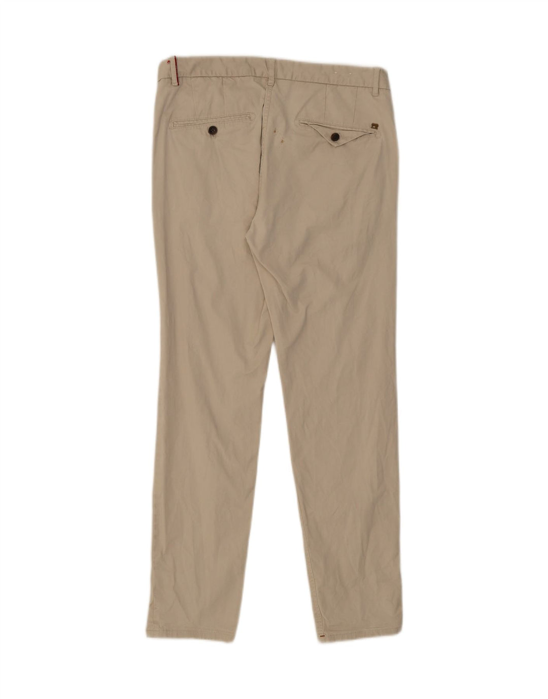 SCOTCH & SODA Mens Slim Chino Trousers W33 L29 Beige Cotton Vintage Scotch & Soda and Second-Hand Scotch & Soda from Messina Hembry 