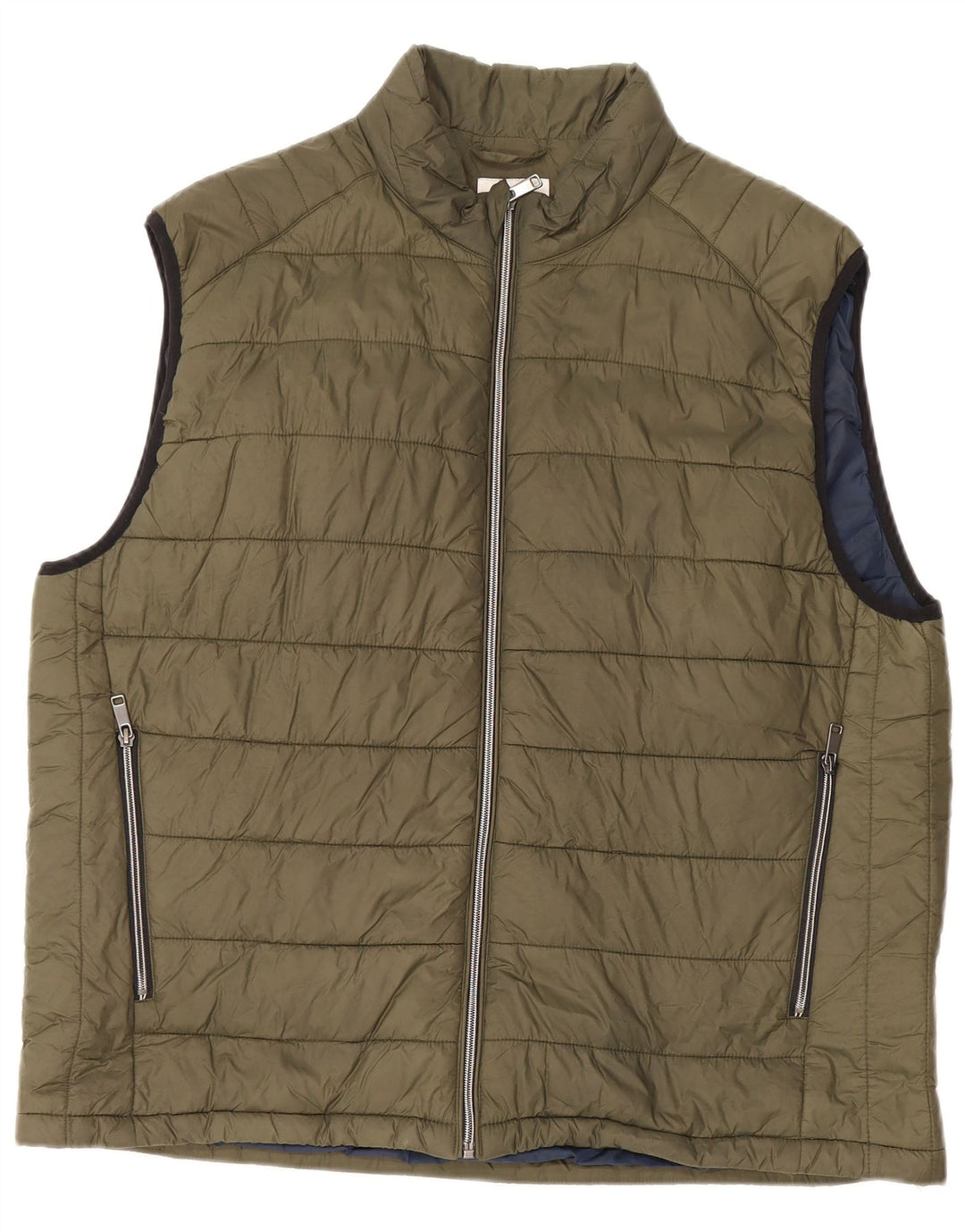 Colete acolchoado masculino Zara UK 44 2XL cáqui
