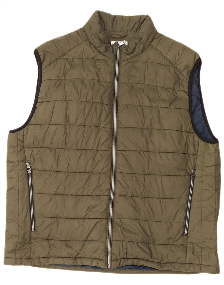 Colete acolchoado masculino Zara UK 44 2XL cáqui