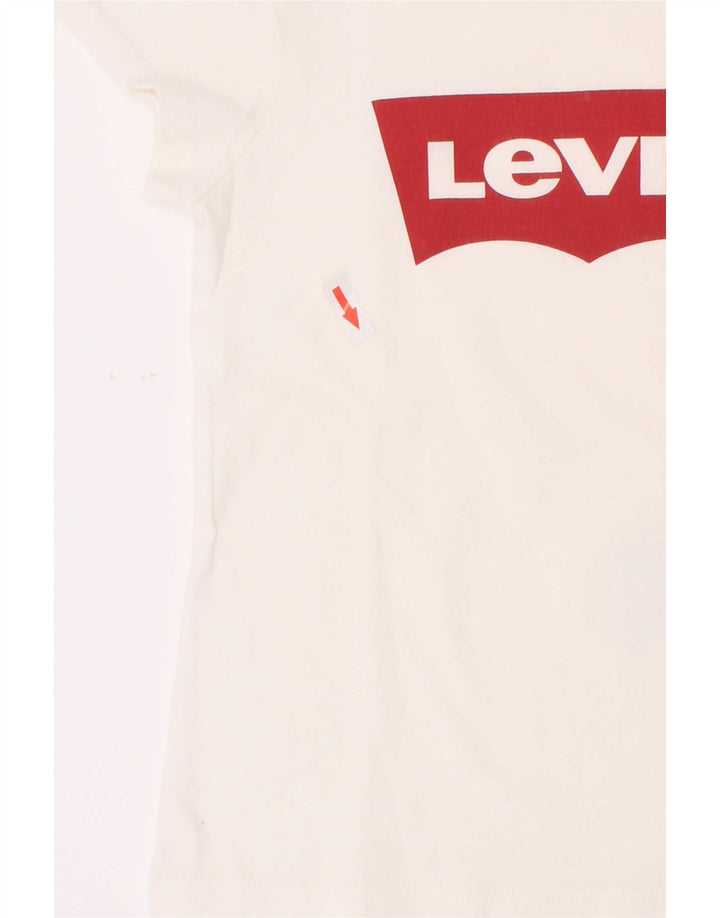 Camiseta Levi's Boys Graphic 4-5 Anos Algodão Branco
