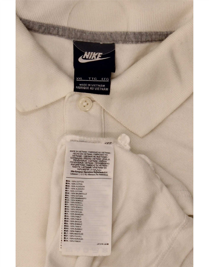 Camisa polo masculina Nike 2XL algodão branco