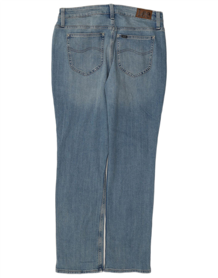 Lee Mens Mid Rise Regular Fit Calça Jeans Reta W29 L31 Algodão Azul