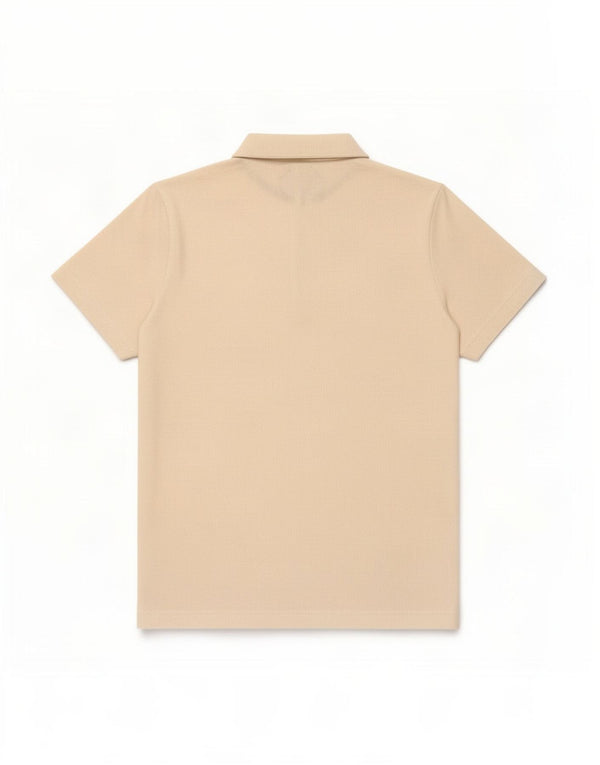 Camisa polo masculina Adidas grande algodão colorblock bege