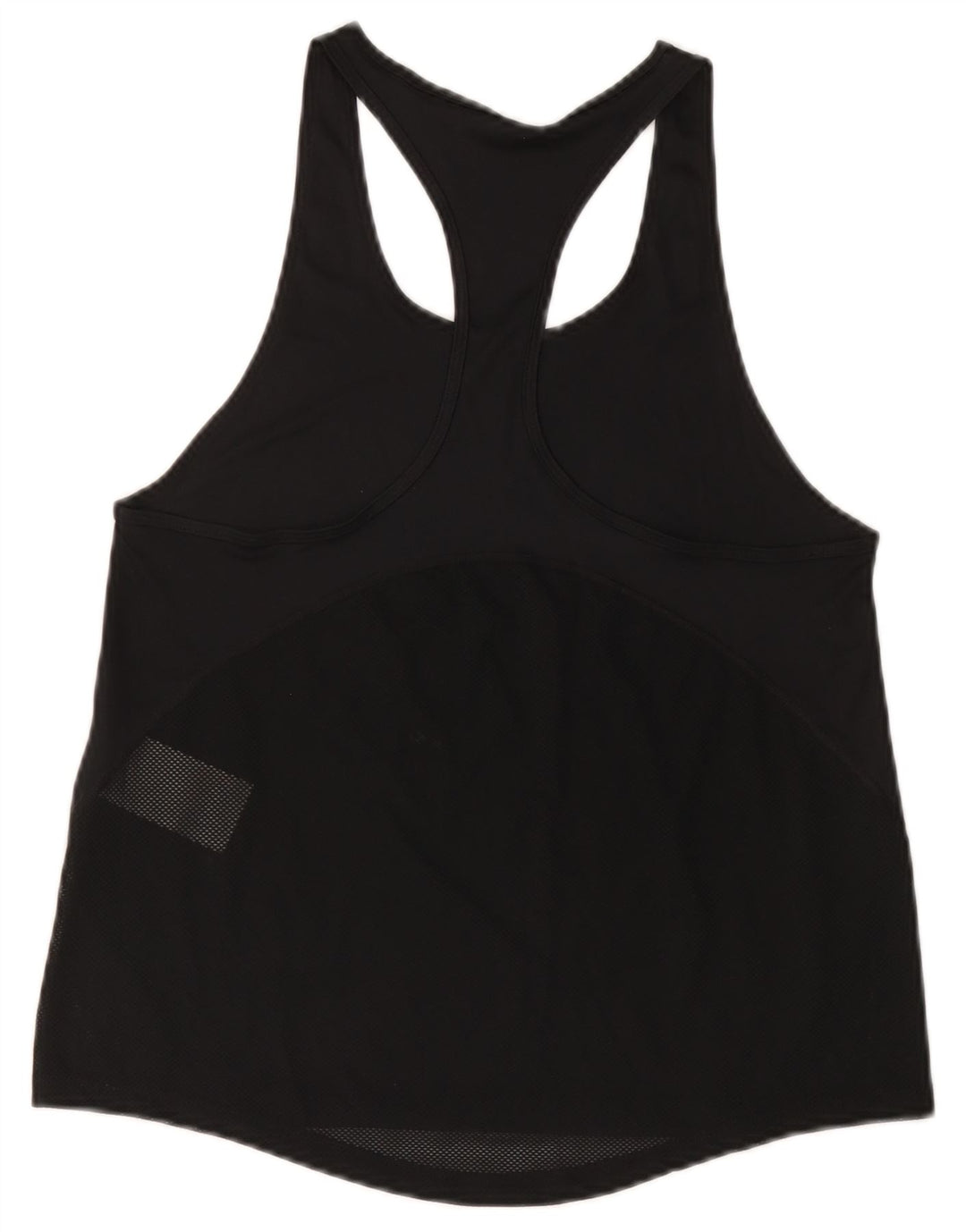 Nike Womens Dri Fit Vest Top UK 10 Pequeno Poliéster Preto