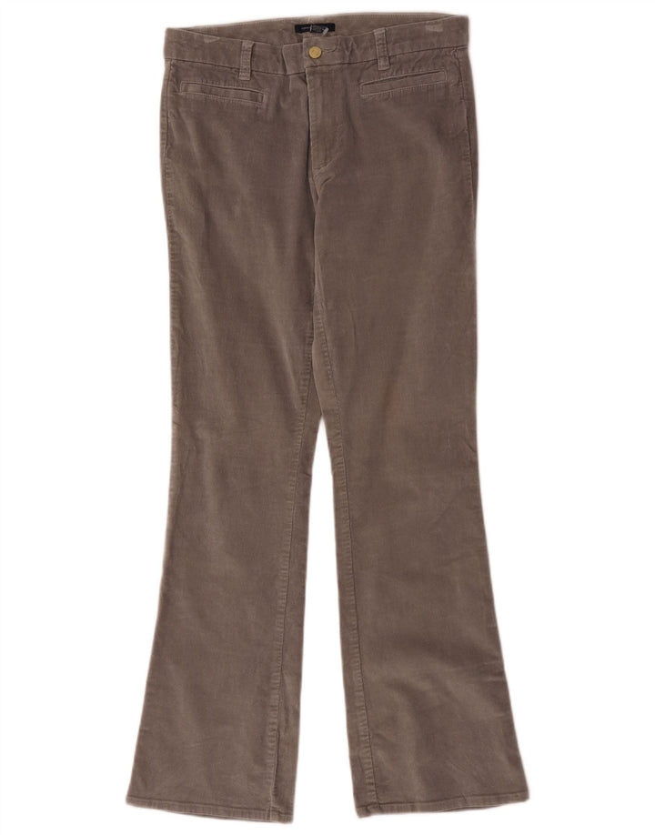 Calça feminina Tommy Hilfiger Bootcut veludo cotelê US 6 médio W32 L31 cinza