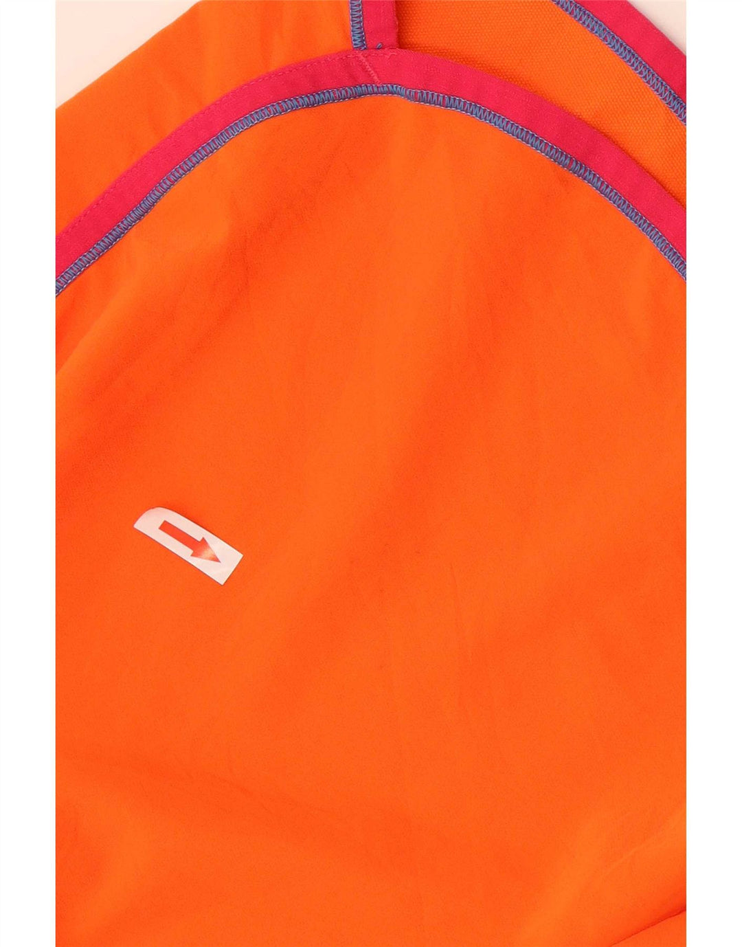 Shorts esportivos femininos Under Armour UK 8 poliéster listrado laranja pequeno