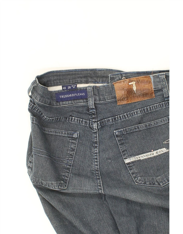 TRUSSARDI Womens Straight Jeans W27 L29 Blue Vintage Trussardi and Second-Hand Trussardi from Messina Hembry 