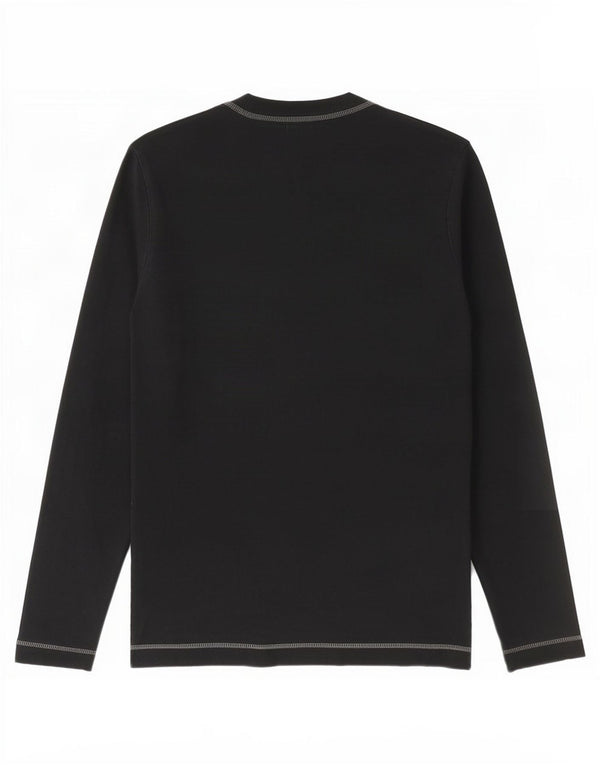 Top masculino Levi's manga comprida pequeno algodão preto