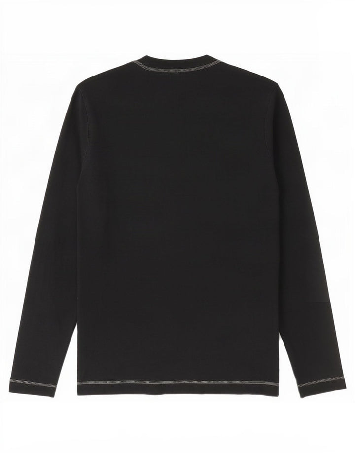 Top masculino Levi's manga comprida pequeno algodão preto