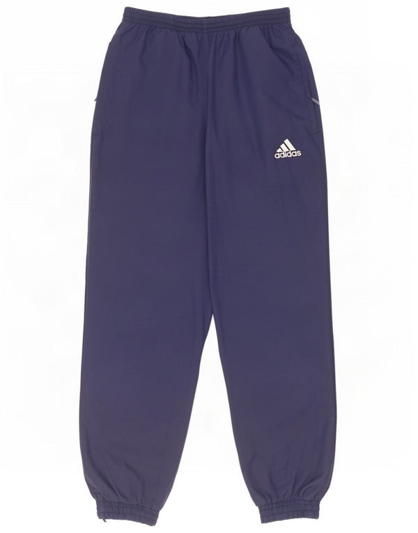 Adidas meninos calças de treino joggers 13-14 anos azul marinho colorblock