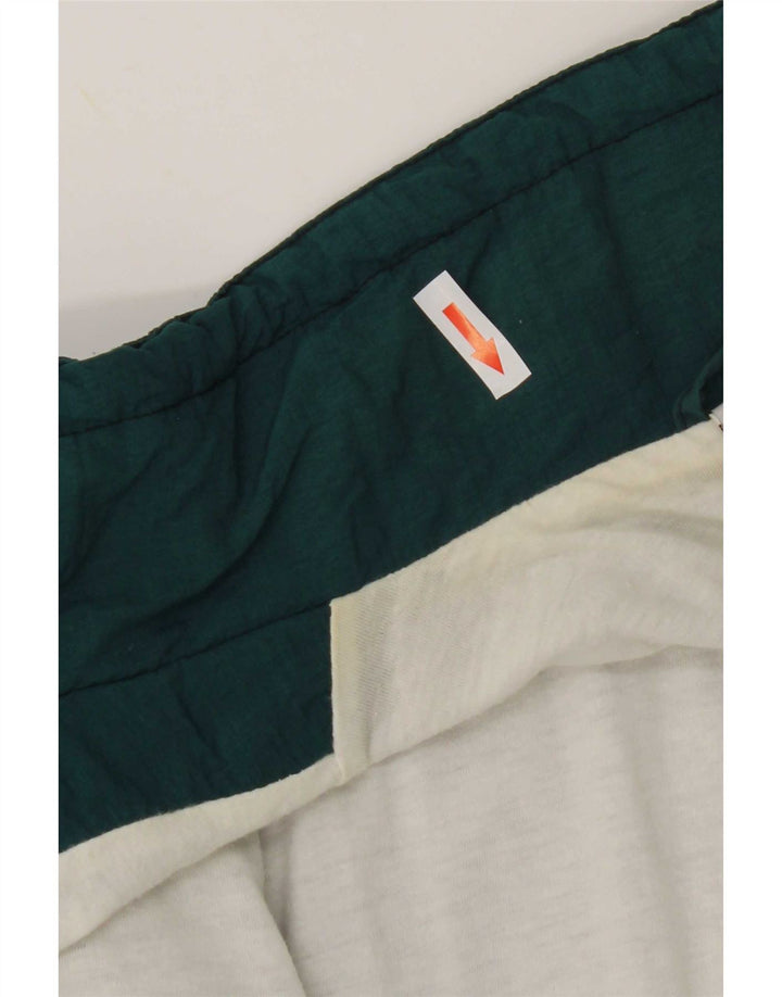 Jaqueta de chuva masculina Crane Graphic UK 40 grande bloco colorido verde nylon
