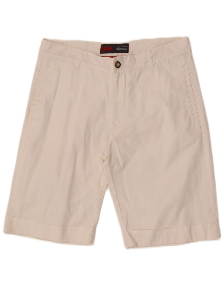 Slam Mens Custom Fit Chino Shorts IT 48 Médio W32 Algodão Branco