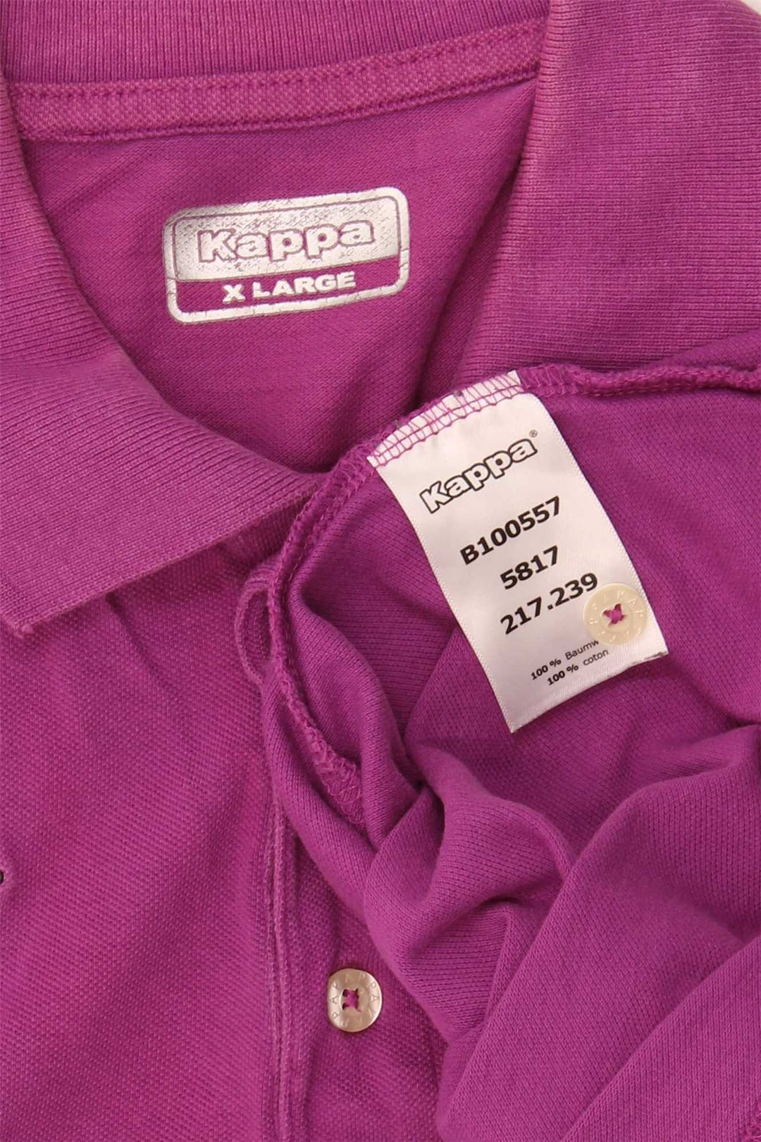Camisa polo masculina KAPPA XL algodão roxo
