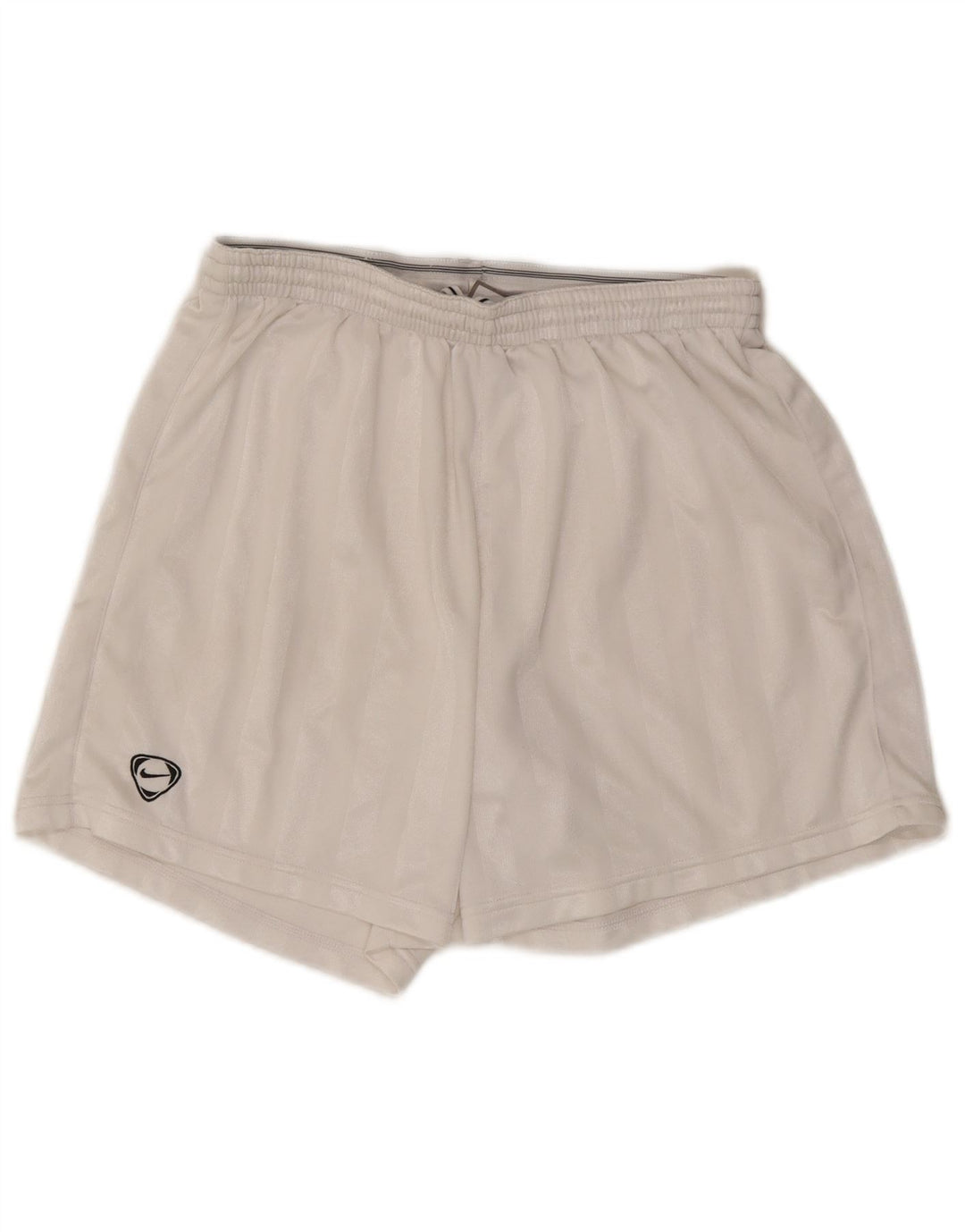 Shorts esportivos masculinos NIKE médios listrados brancos