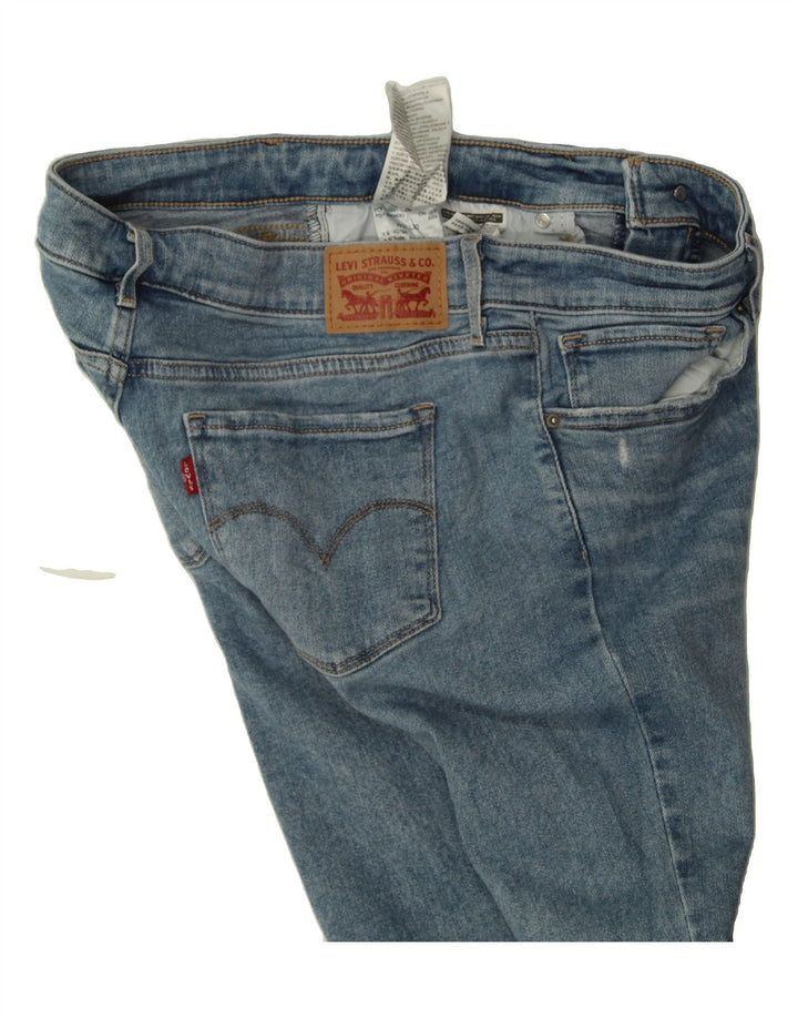 LEVI'S Womens 711 Distressed Skinny Jeans W30 L31 Blue Cotton Vintage Levi's and Second-Hand Levi's from Messina Hembry 