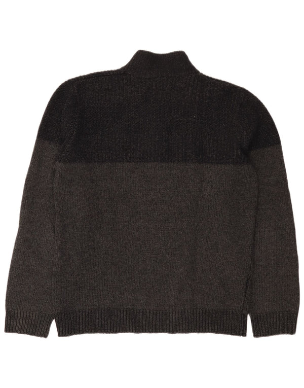 Suéter masculino Massimo Dutti com gola redonda XL cinza manchado