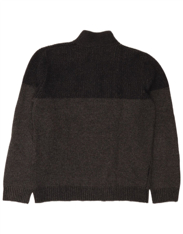 Suéter masculino Massimo Dutti com gola redonda XL cinza manchado
