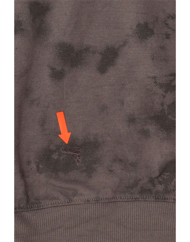 LEVI'S Boys Hoodie Jumper 13-14 Anos Cinza Tie Dye Poliéster