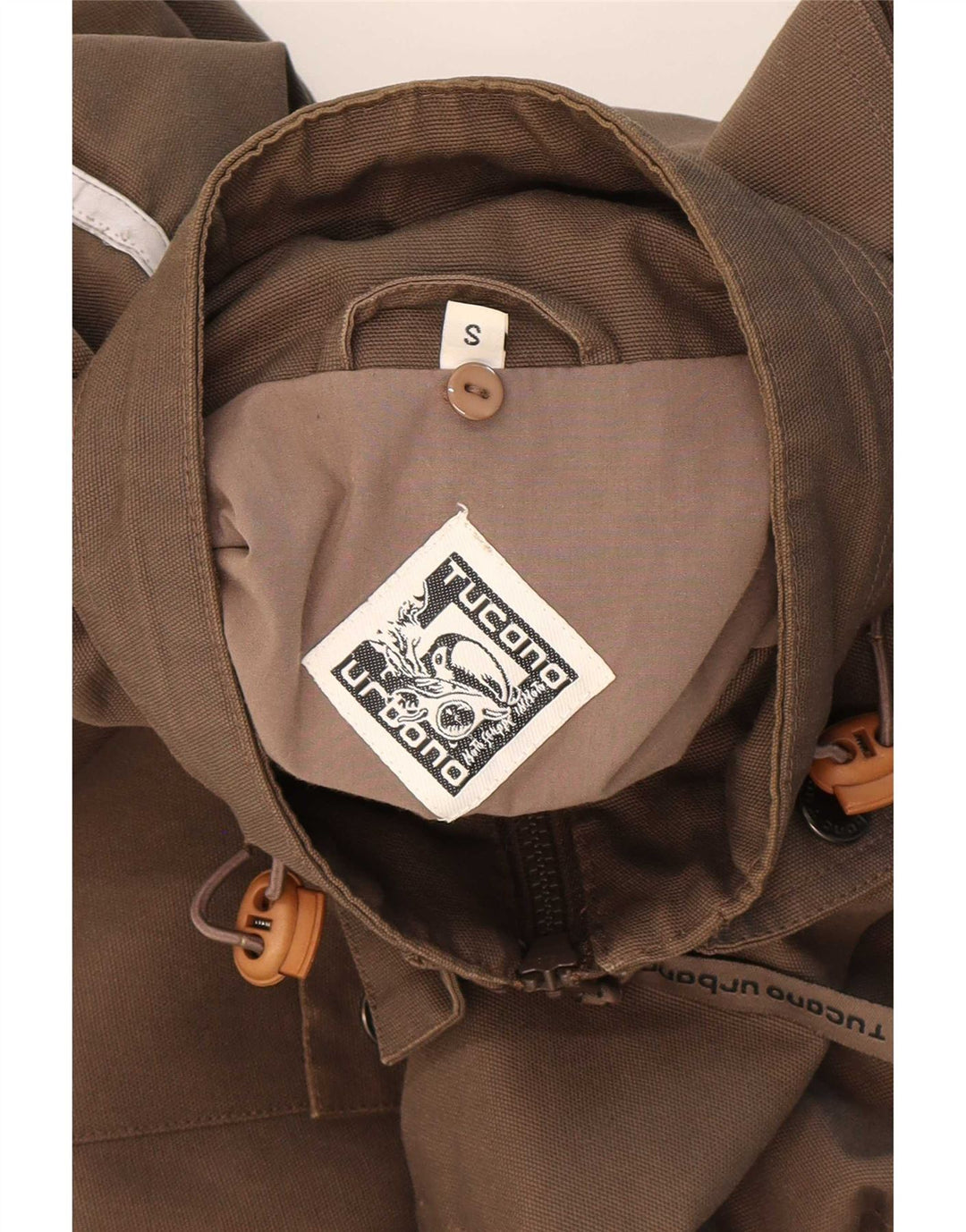Jaqueta utilitária masculina Tucano Urbano UK 36 algodão bege pequeno