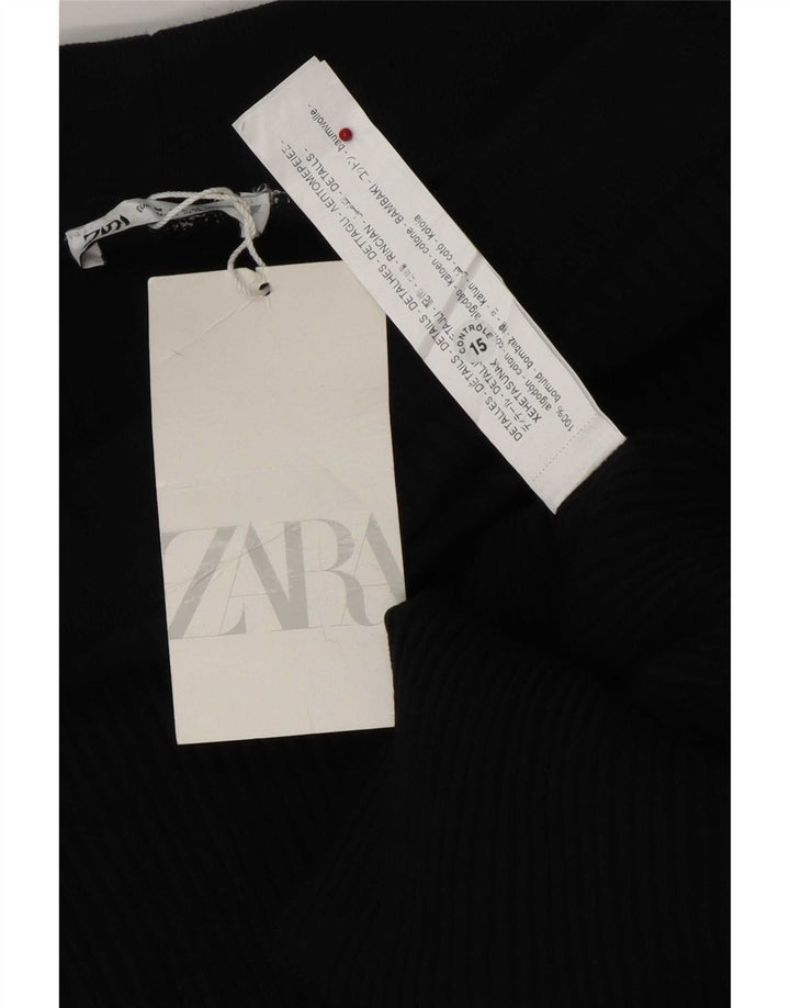 Zara Saia maxi feminina média W28 algodão preto
